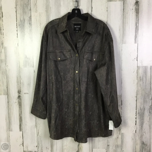 Jacket Other By Clothes Mentor In Brown, Size: 1x