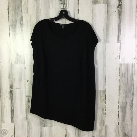 Top Short Sleeve Basic By Eileen Fisher In Black, Size: 1x