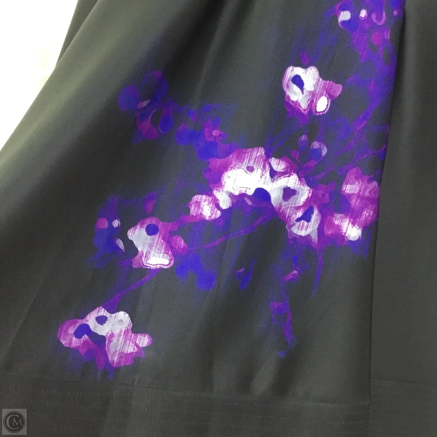 Dress Work By Donna Karan In Black & Purple, Size: L