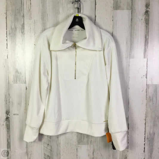 Sweatshirt Designer By Halston In White, Size: M