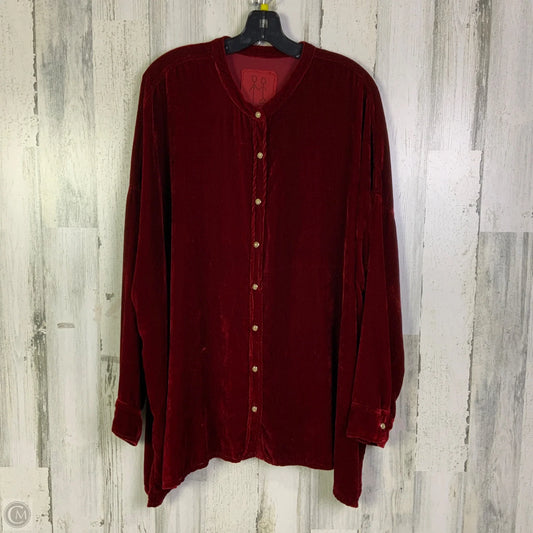 Top Long Sleeve By Johnny Was In Red, Size: L