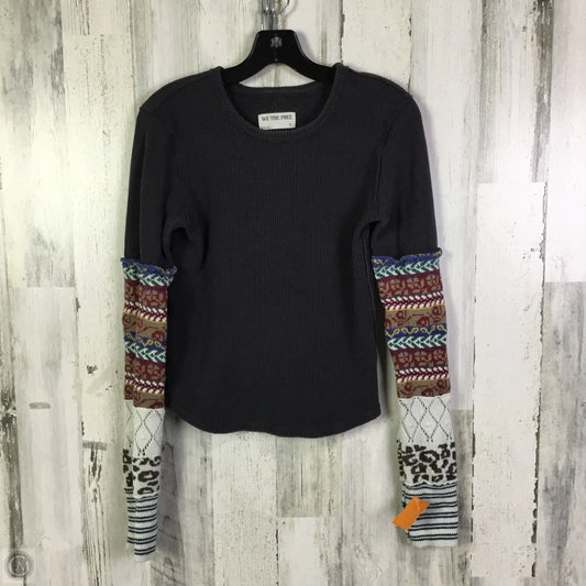 Top Long Sleeve By We The Free In Grey, Size: M