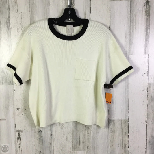 Sweater Short Sleeve By Maeve In Cream, Size: M
