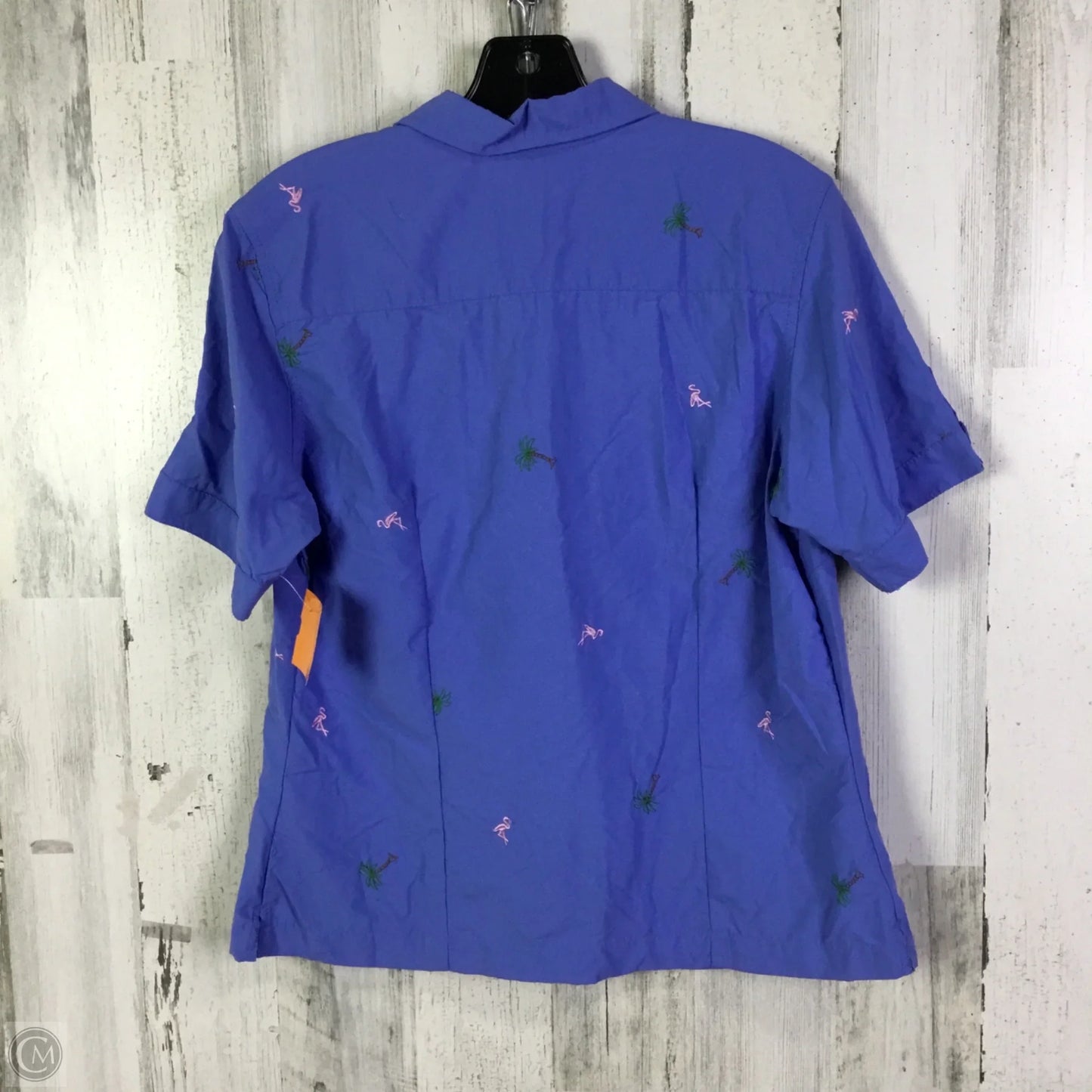 Athletic Top Short Sleeve By Columbia In Blue, Size: M