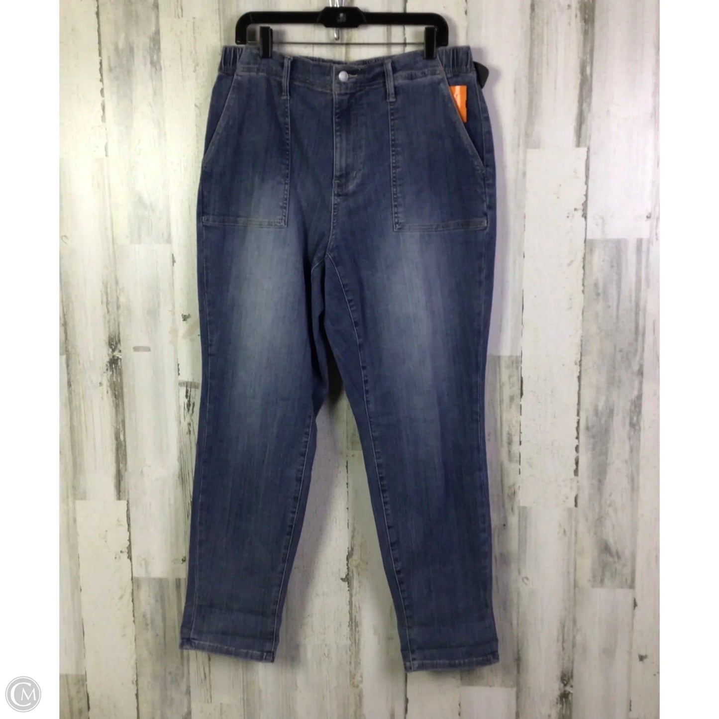 Jeans Straight By Judy Blue In Blue Denim, Size: 14