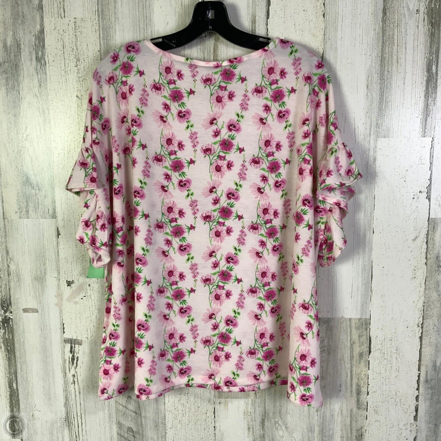 Top Short Sleeve By Crown And Ivy In Pink, Size: Xxl