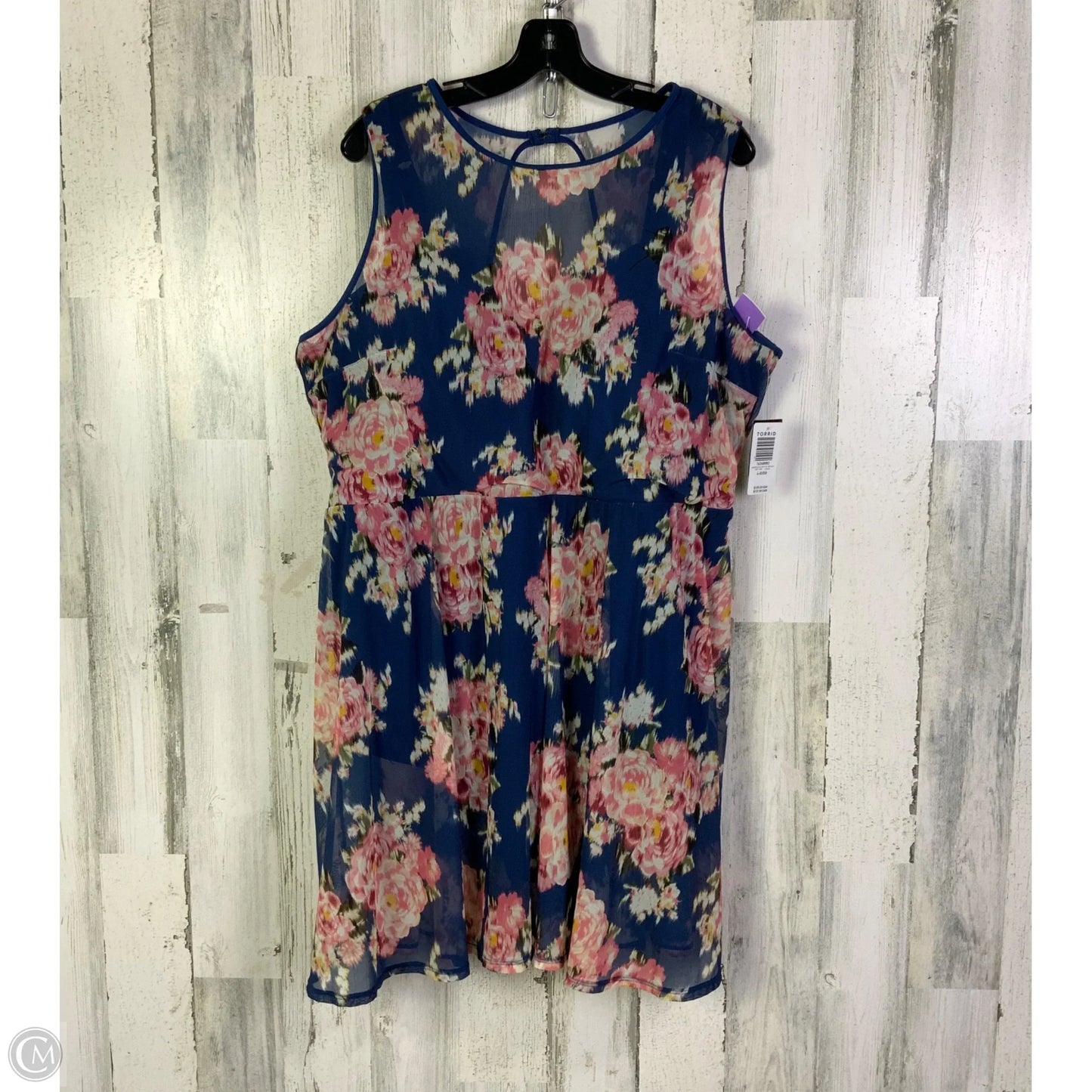Swimsuit By Torrid In Blue & Pink, Size: 3x