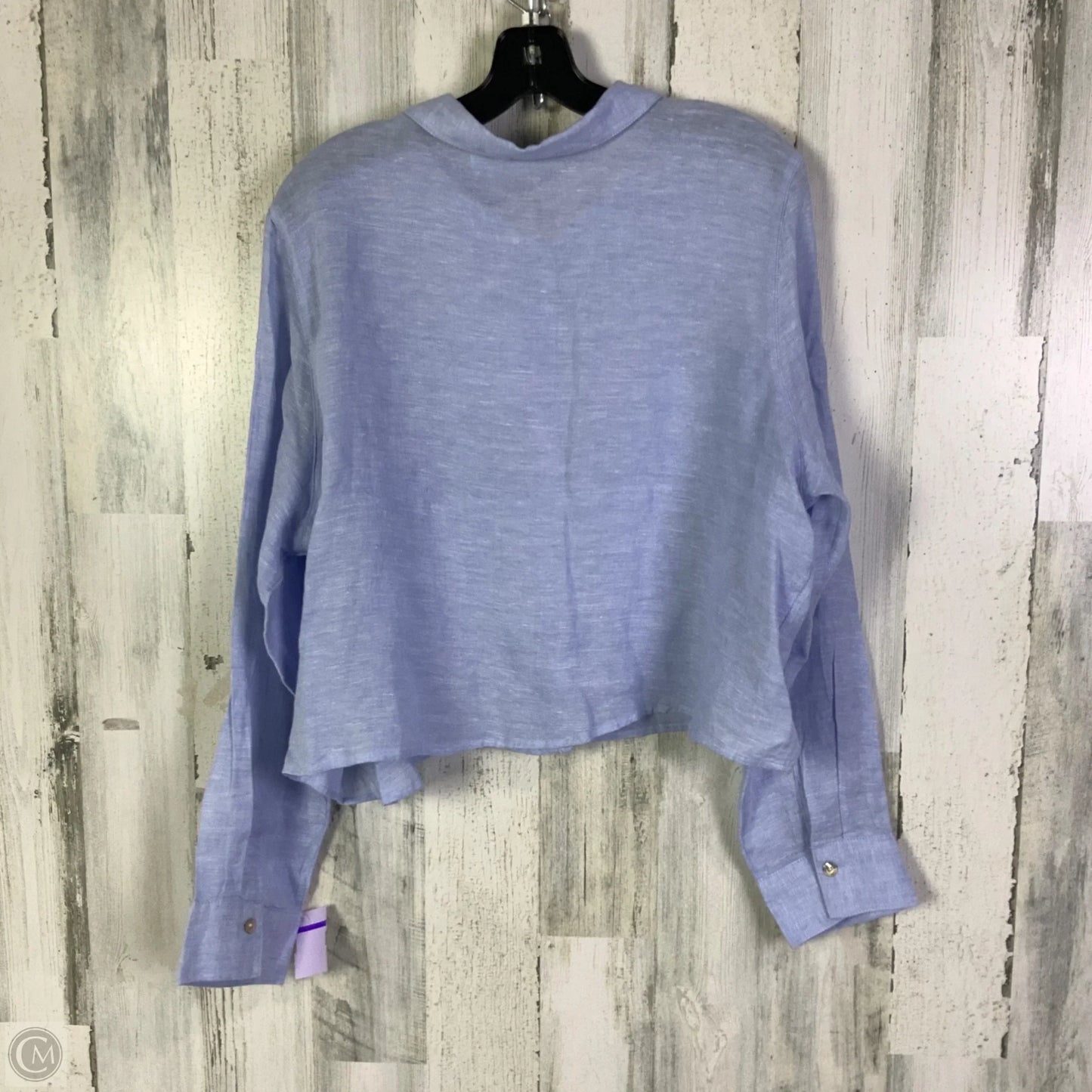 Blouse Long Sleeve By Cynthia Rowley In Blue, Size: Xl
