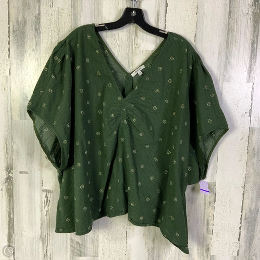Top Short Sleeve By Madewell In Green, Size: 3x