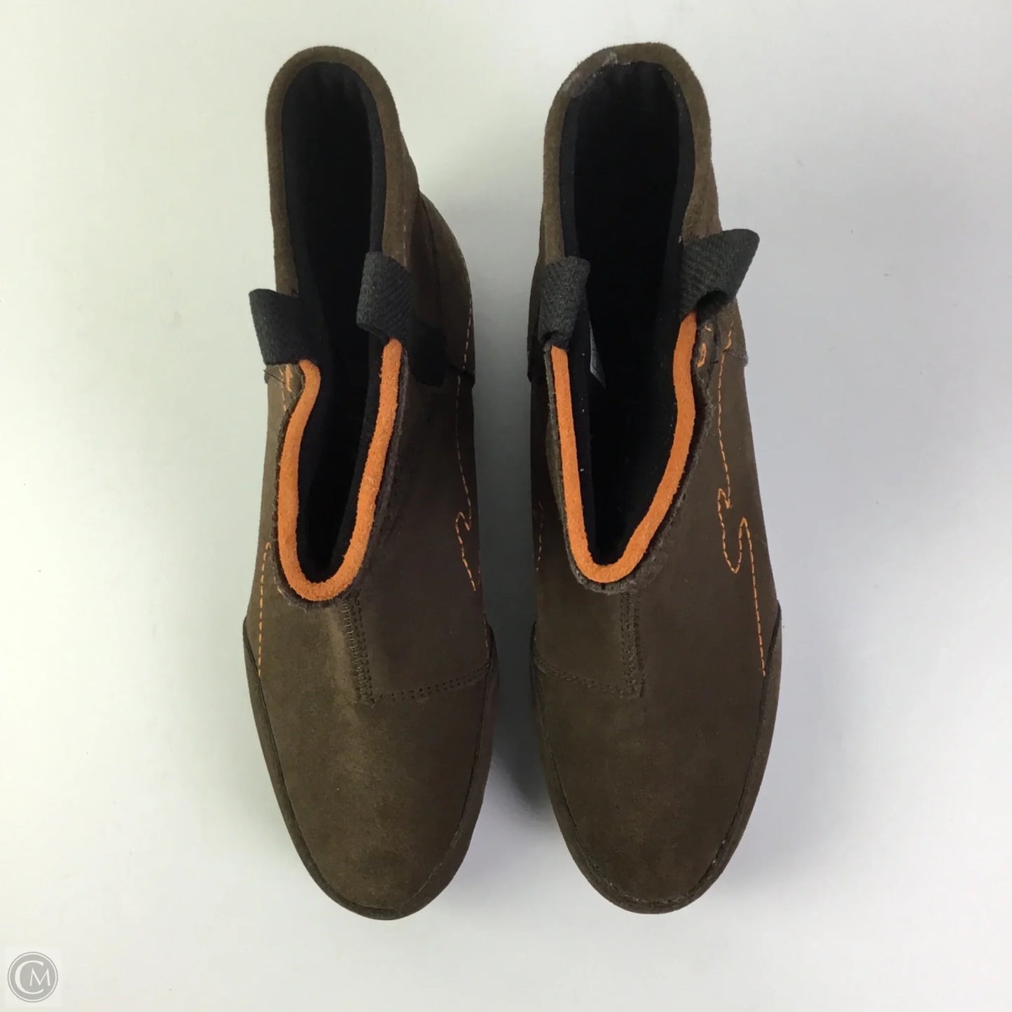 Boots Ankle Flats By Clothes Mentor In Brown, Size: 9