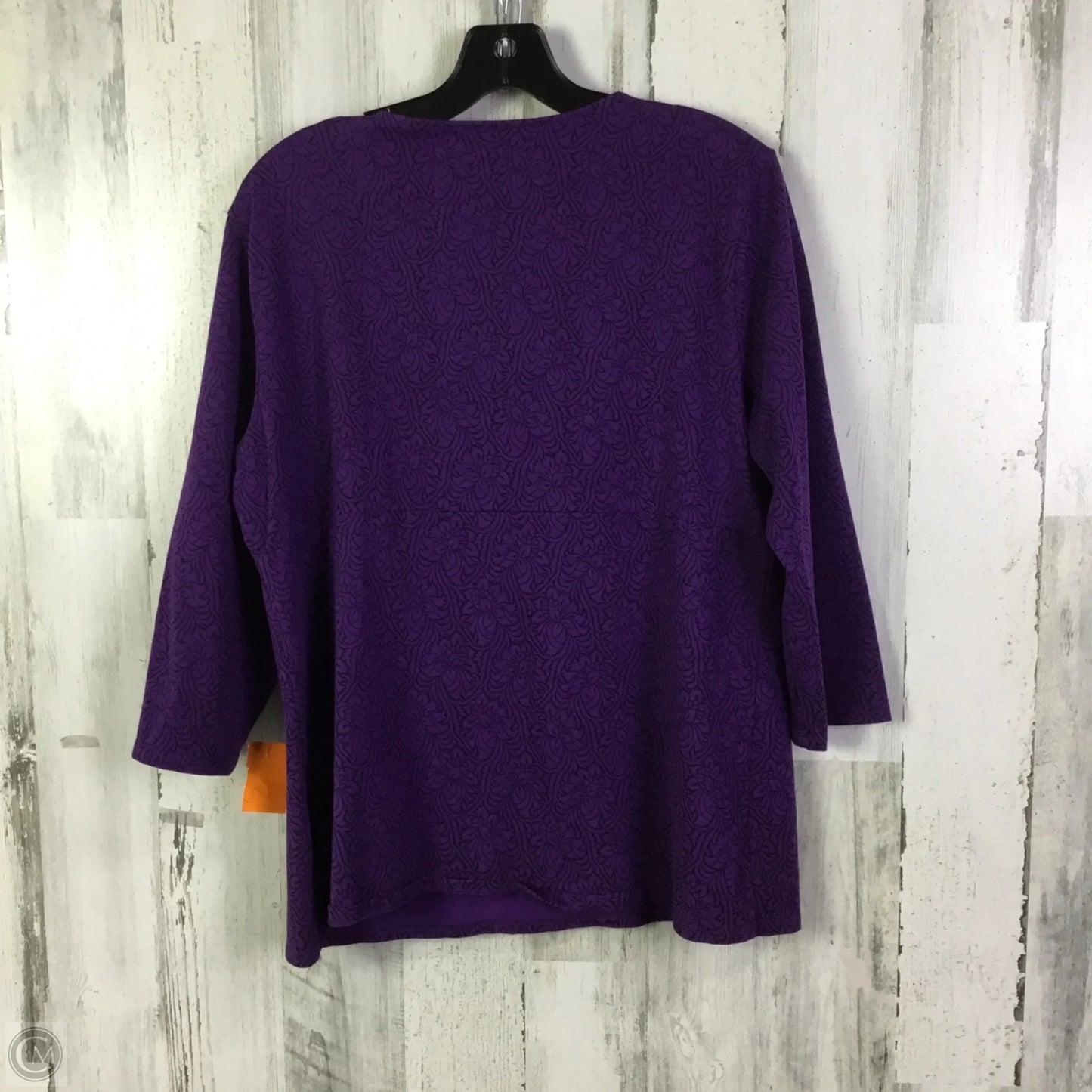 Top 3/4 Sleeve By Eddie Bauer In Purple, Size: Xl