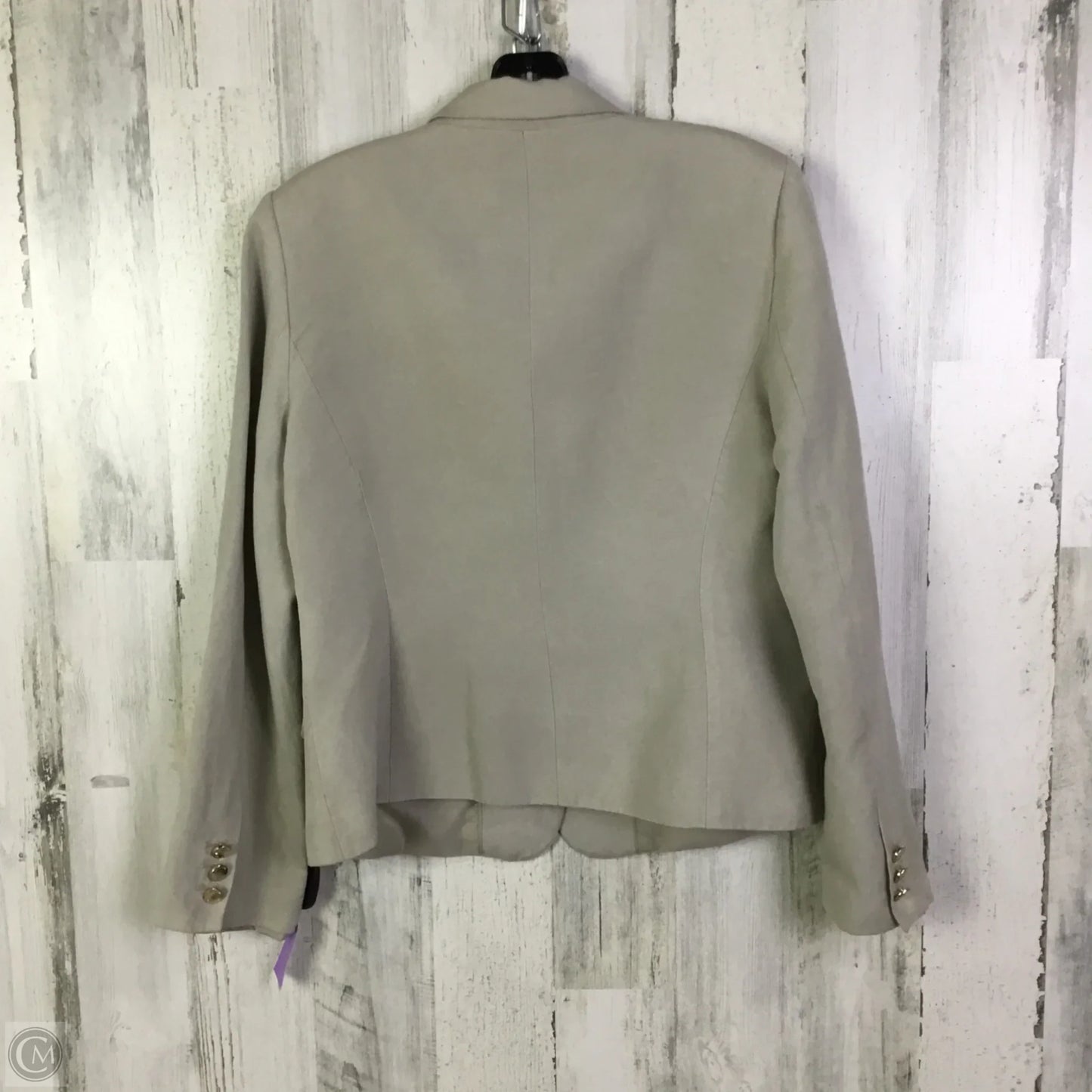 Blazer By Calvin Klein In Taupe, Size: M
