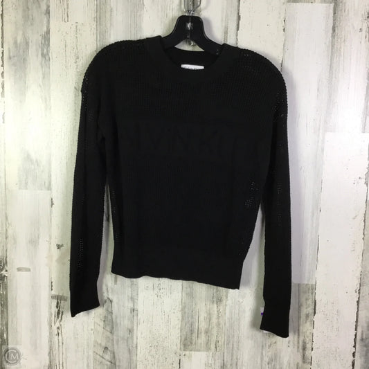 Top Long Sleeve By Calvin Klein In Black, Size: Xs