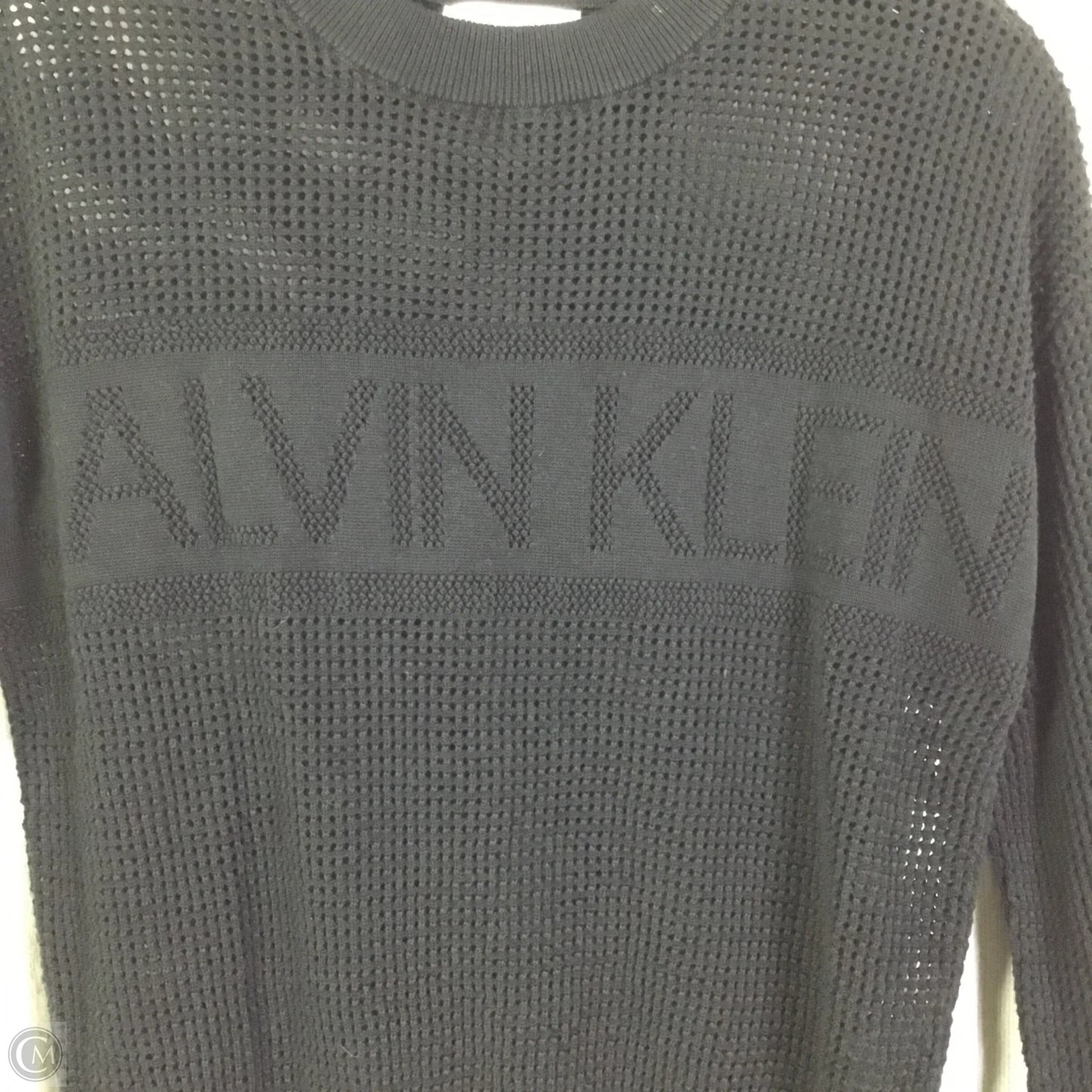 Top Long Sleeve By Calvin Klein In Black, Size: Xs