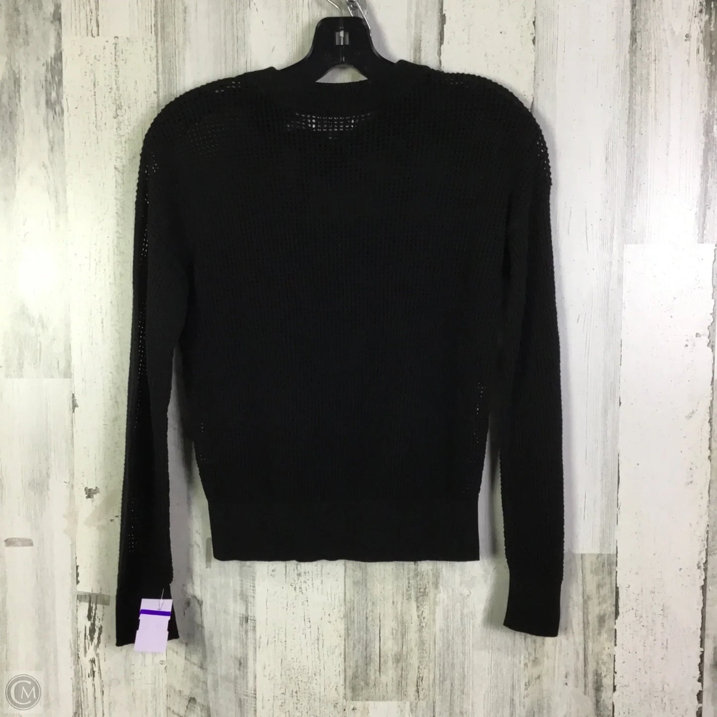 Top Long Sleeve By Calvin Klein In Black, Size: Xs