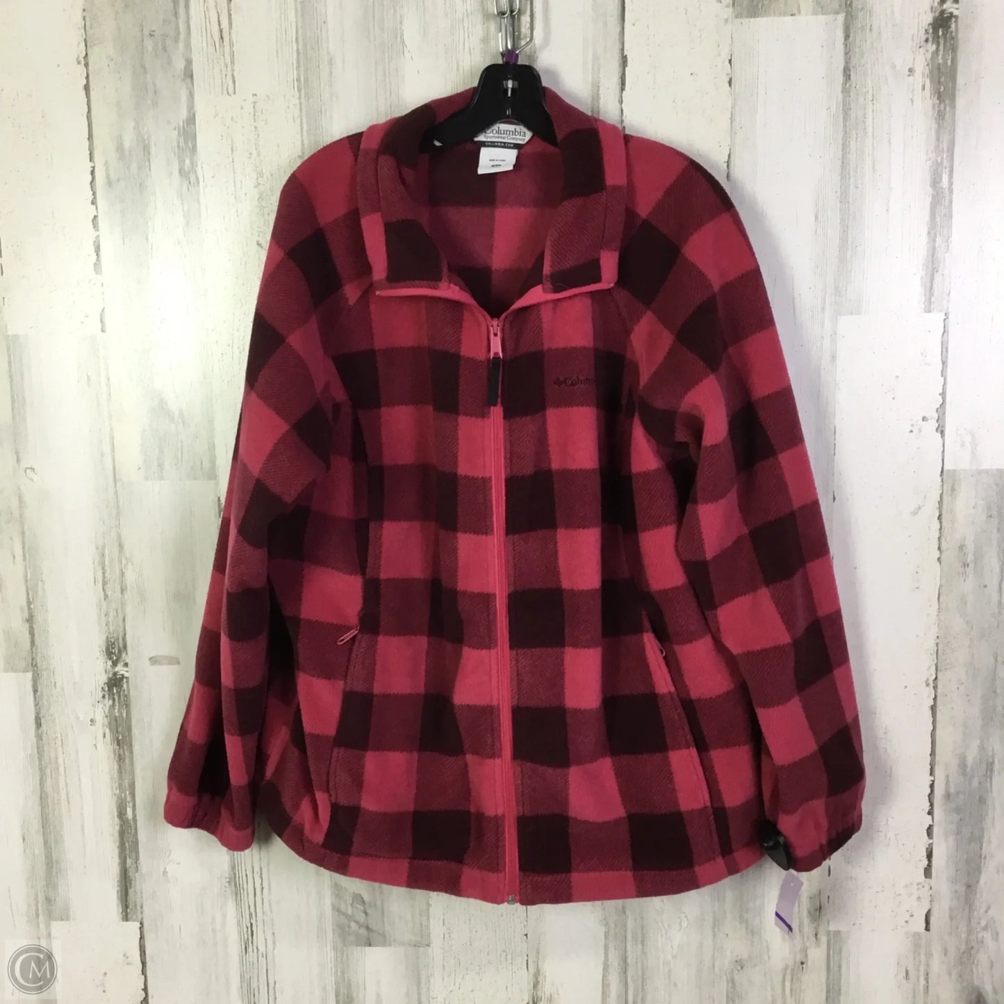 Jacket Fleece By Columbia In Red, Size: 2x