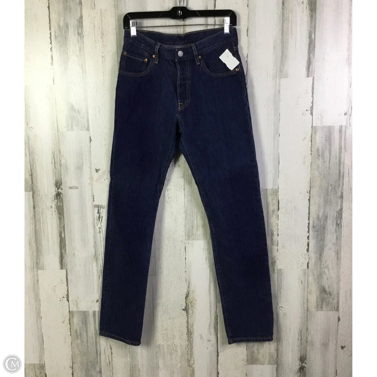 Jeans Straight By Levis In Blue Denim, Size: 2