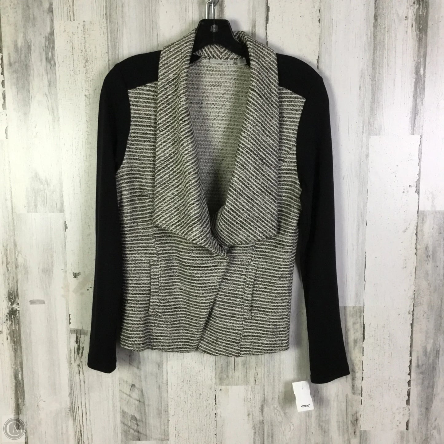 Cardigan By Halogen In Black & White, Size: S