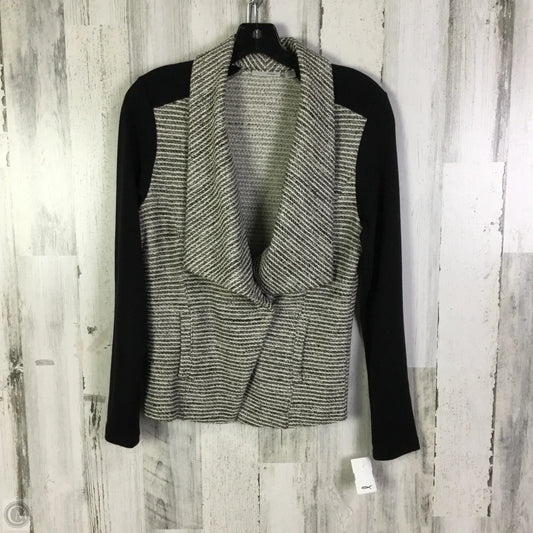 Cardigan By Halogen In Black & White, Size: S