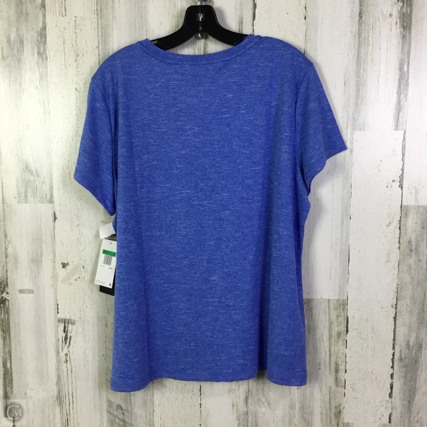 Athletic Top Short Sleeve By Nike In Blue, Size: Xl