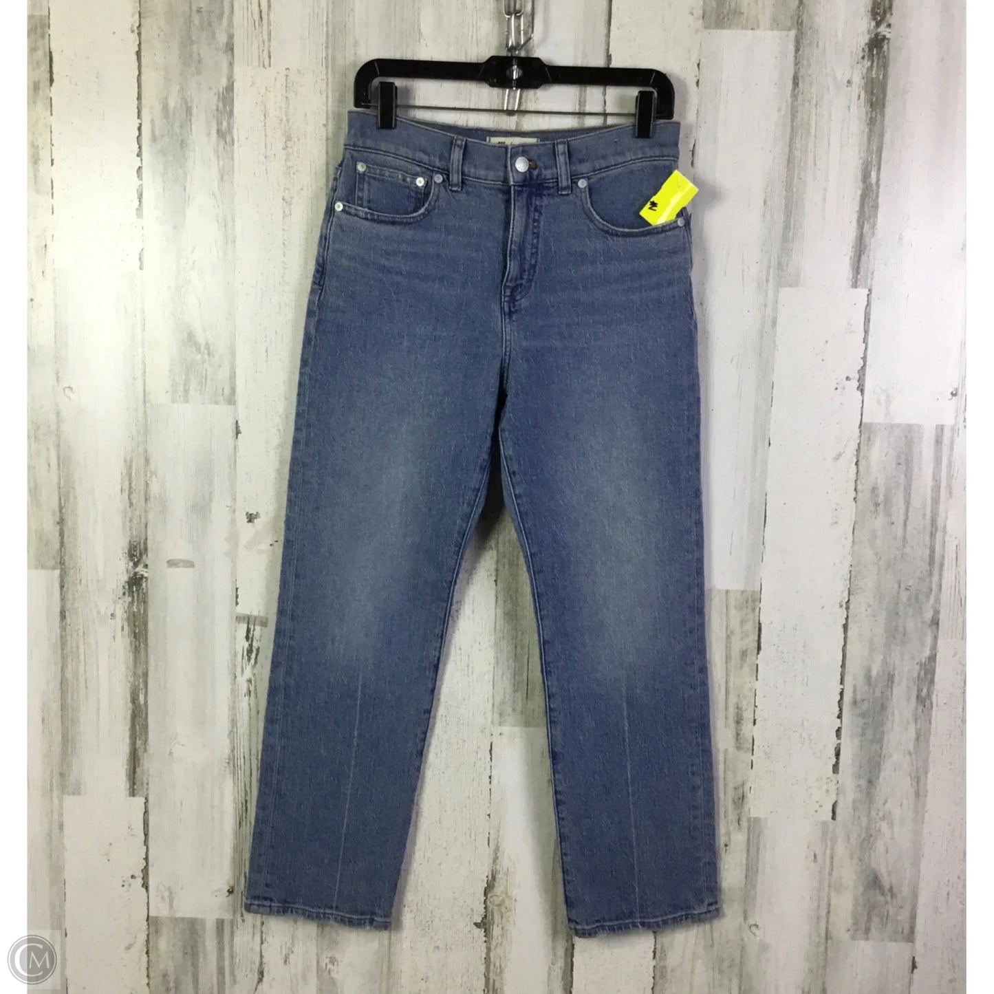 Jeans Straight By Madewell In Blue Denim, Size: 4p