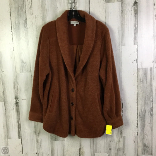 Cardigan By Skies Are Blue In Orange, Size: 2x