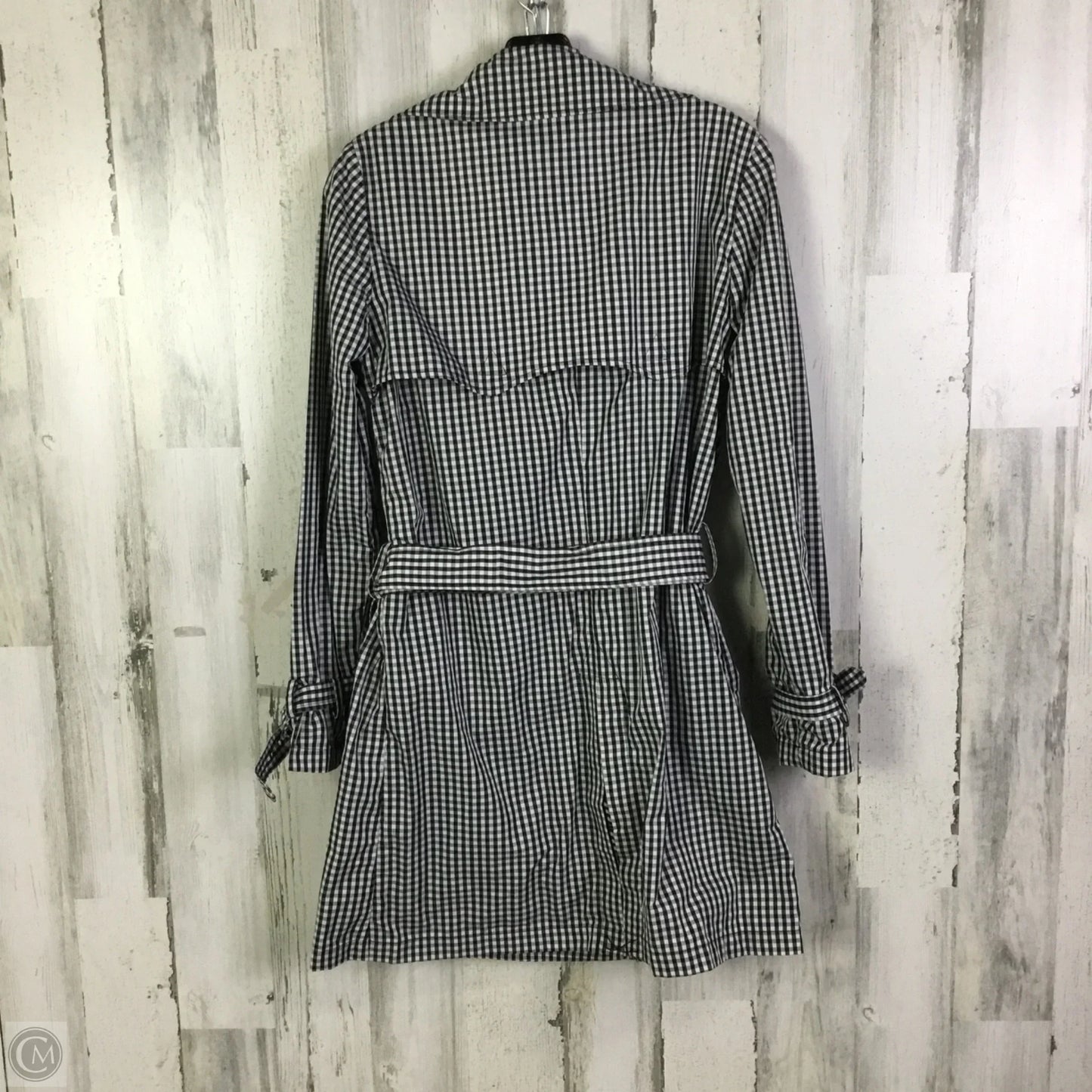 Coat Raincoat By Lauren By Ralph Lauren In Black & White, Size: Xs
