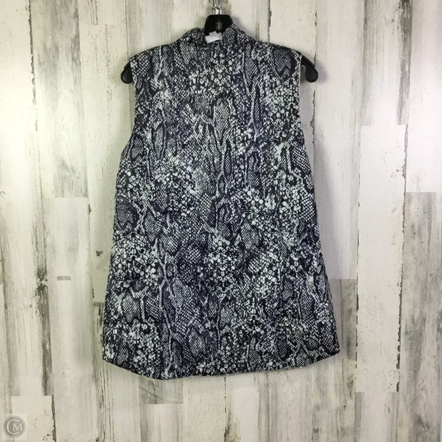 Vest Puffer & Quilted By Chicos In Silver, Size: M