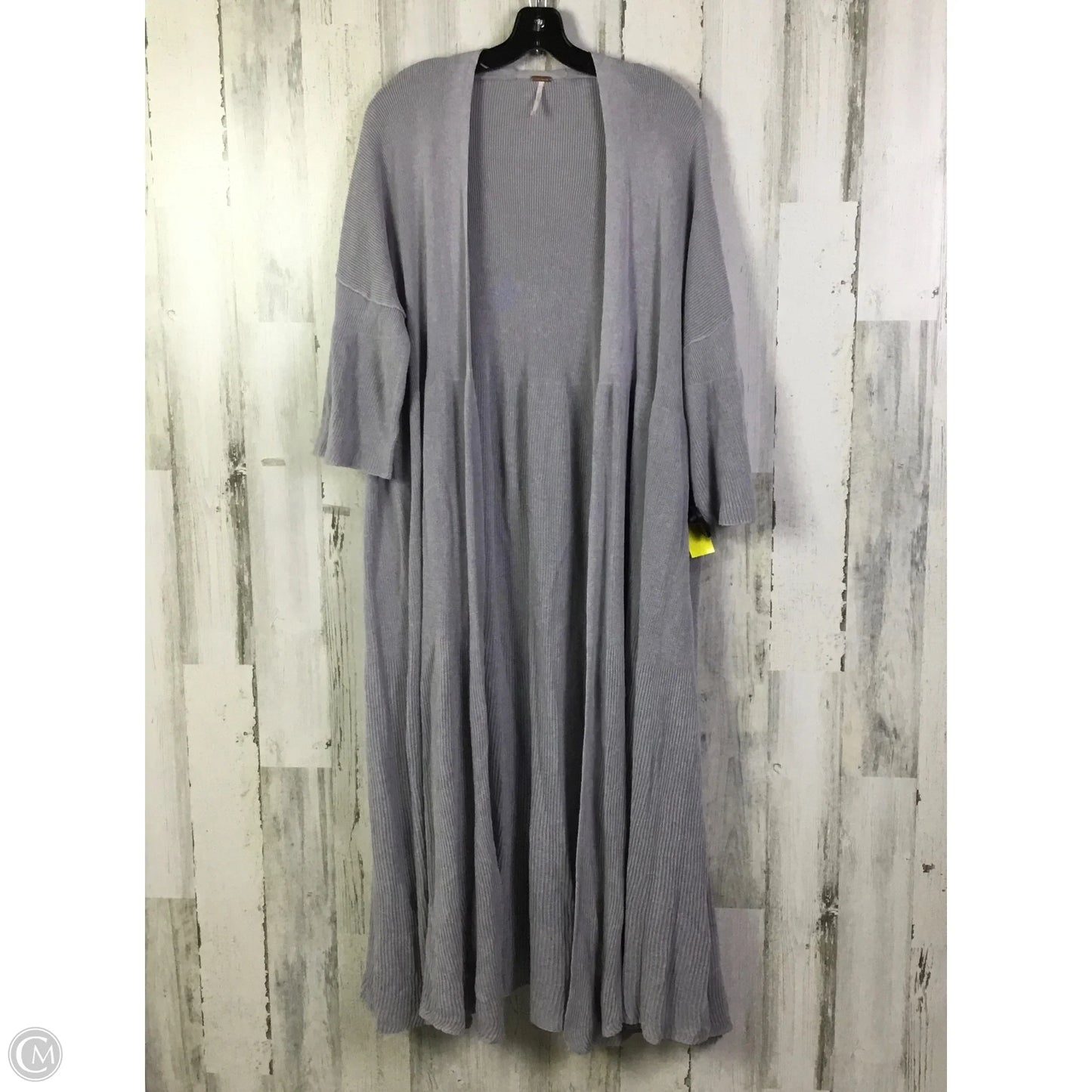 Sweater Cardigan By Free People In Grey, Size: M