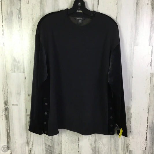 Athletic Sweatshirt Crewneck By Athleta In Black, Size: L