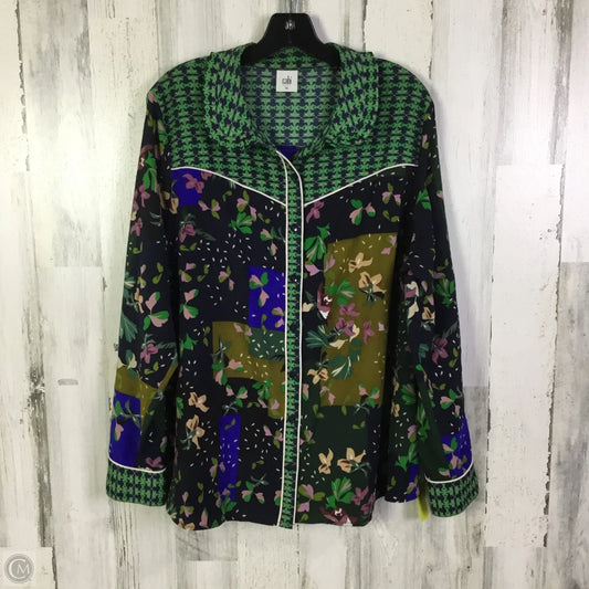 Top Long Sleeve By Cabi In Green, Size: Xl