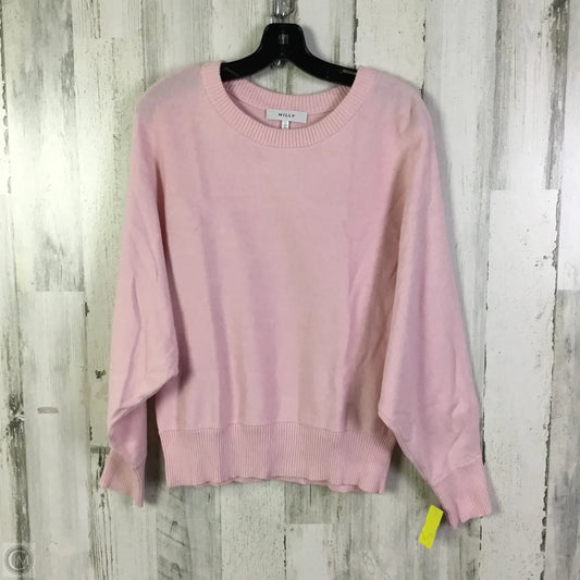 Sweater Designer By Milly In Pink, Size: L