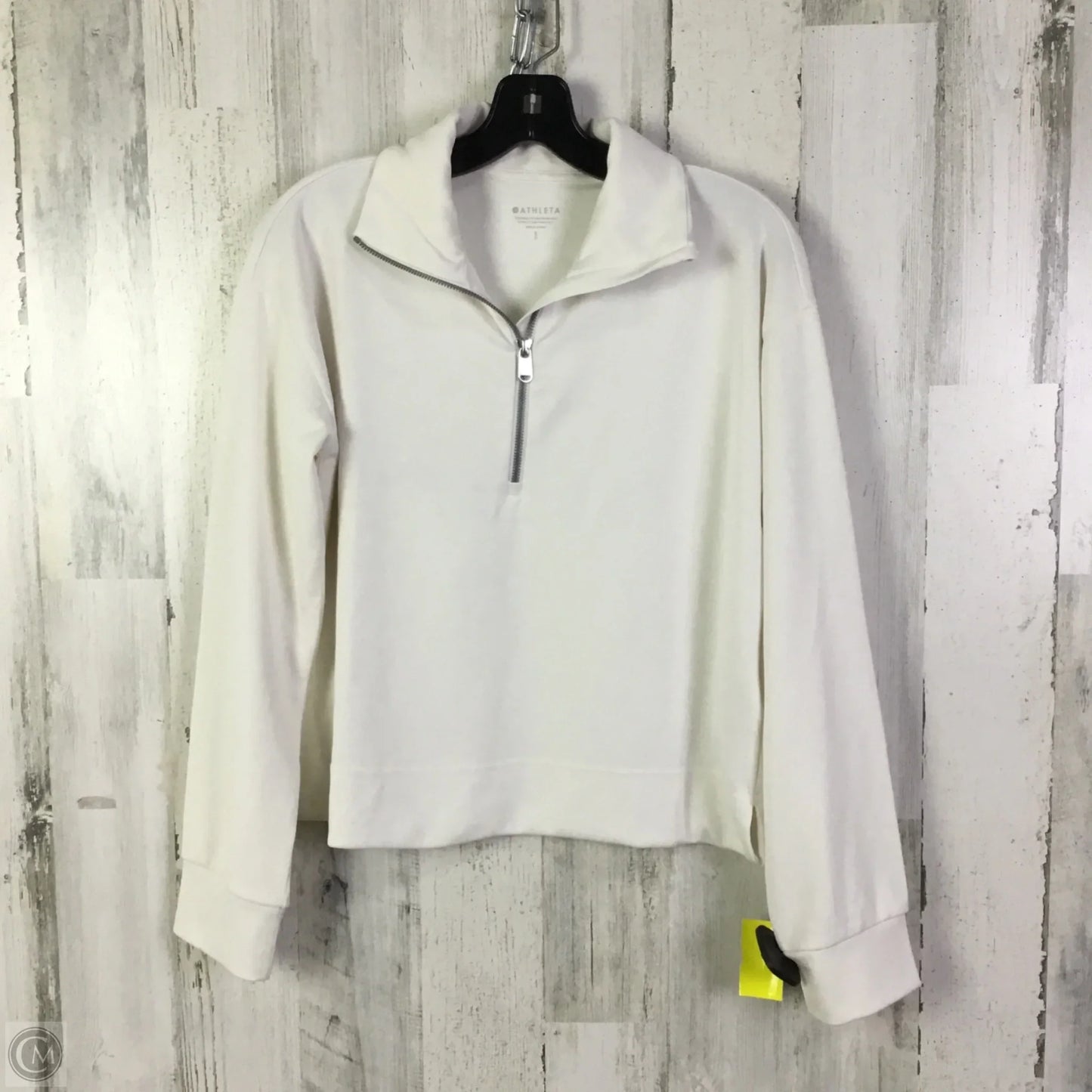 Athletic Sweatshirt Collar By Athleta In Cream, Size: S