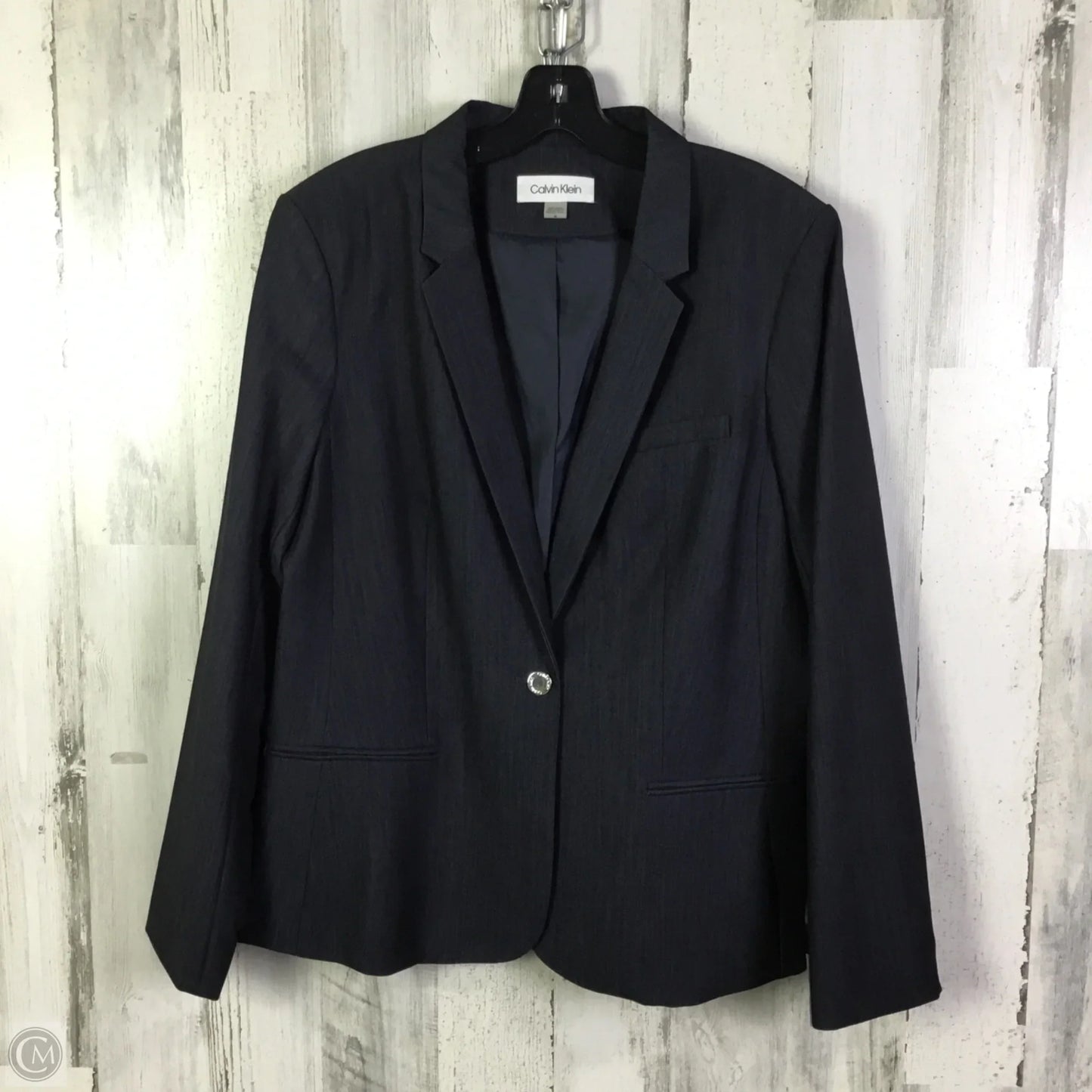 Blazer By Calvin Klein In Grey, Size: Xl