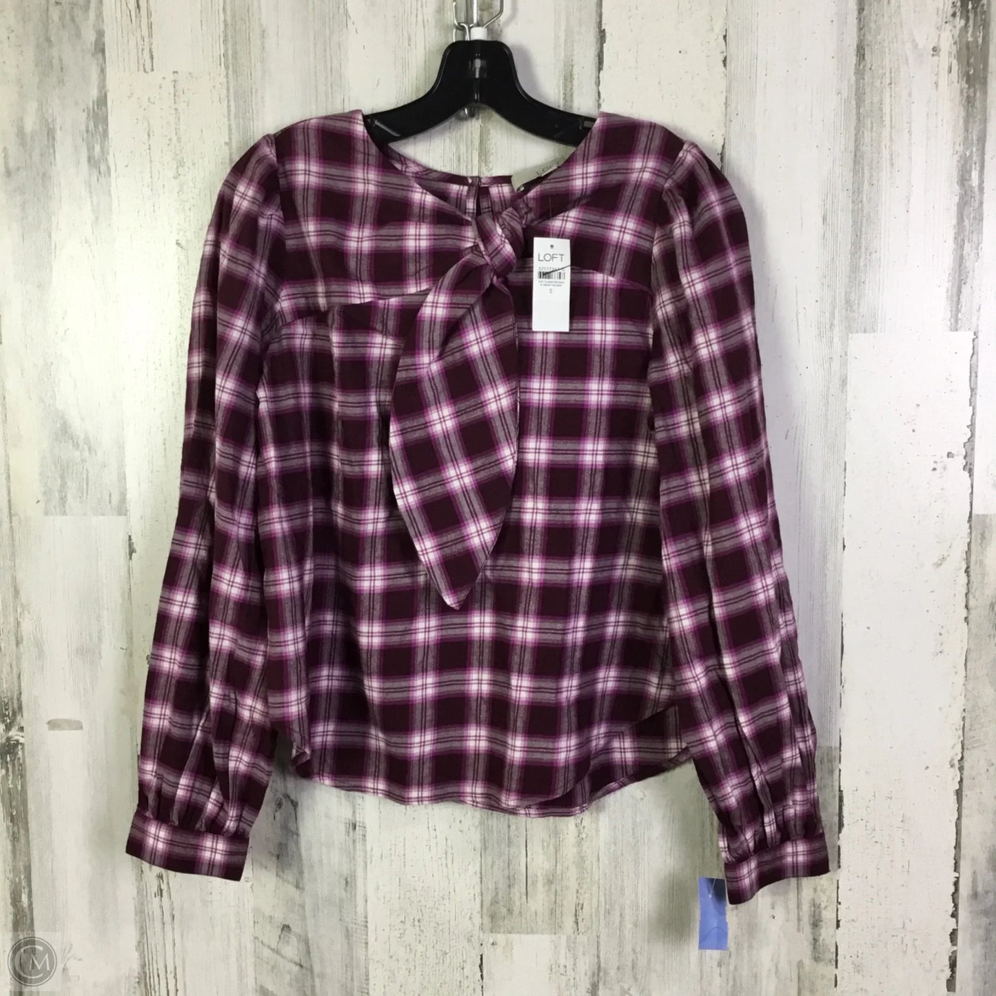 Top Long Sleeve By Loft  In Purple, Size: S