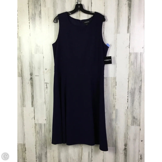 Dress Work By Liz Claiborne In Blue, Size: 1x