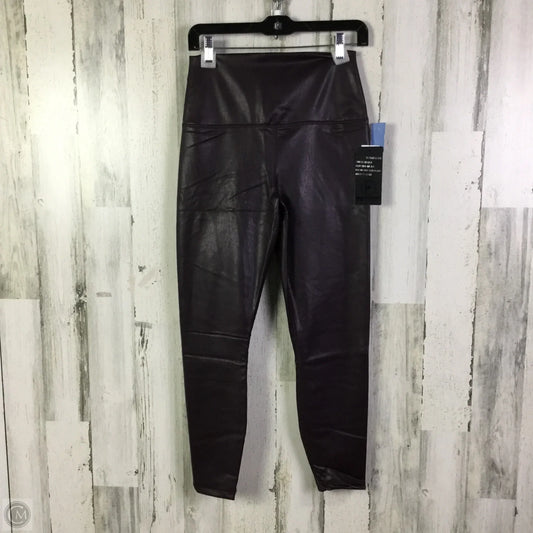 Athletic Leggings By 90 Degrees By Reflex In Maroon, Size: L