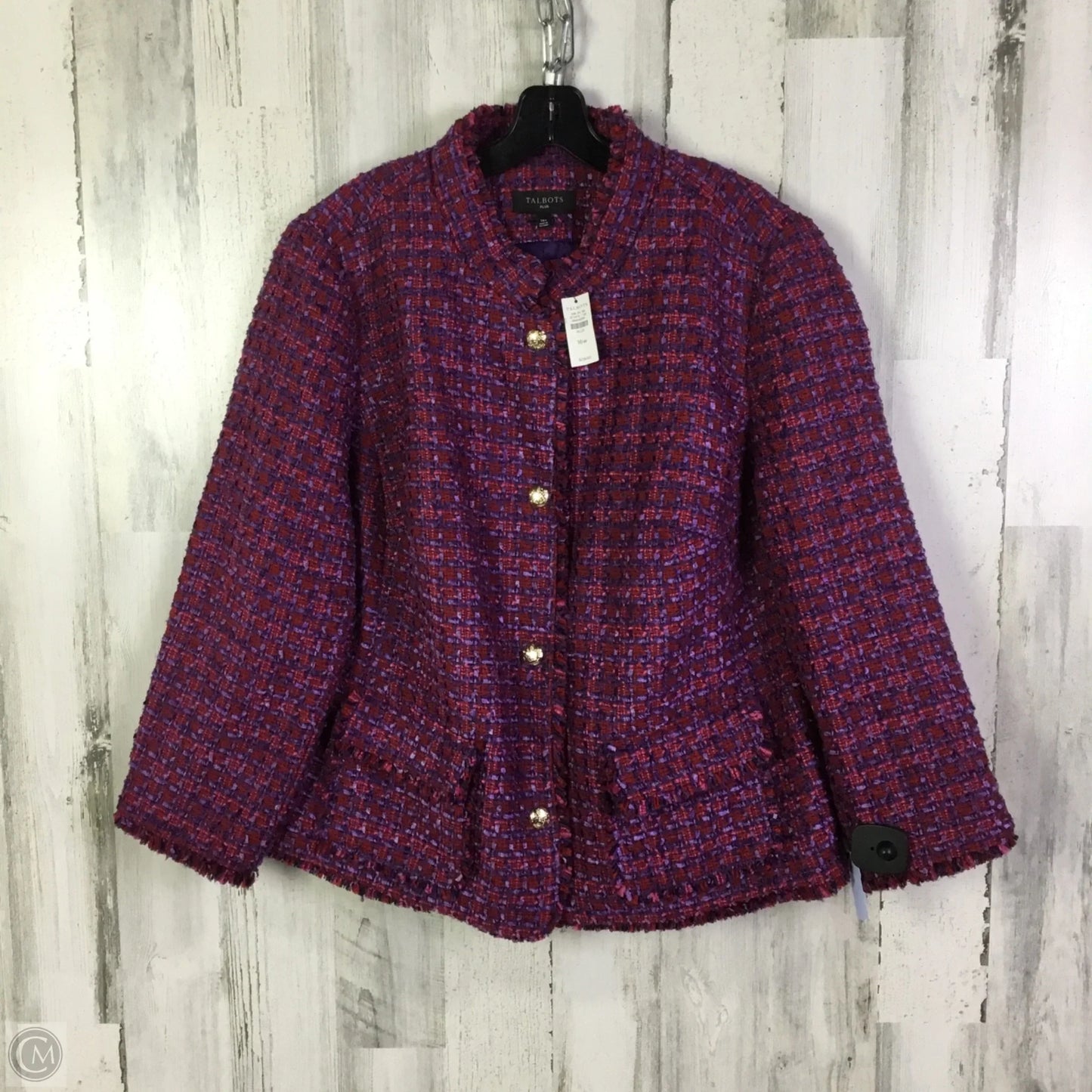 Blazer By Talbots In Purple, Size: Xl