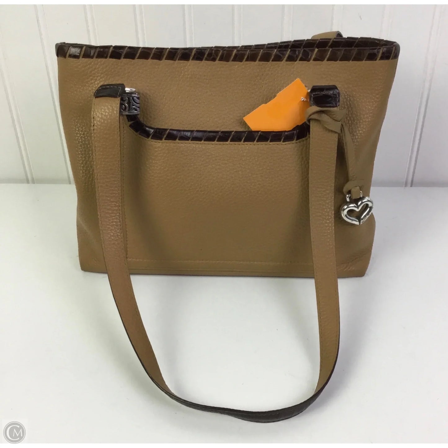 Handbag Leather By Brighton, Size: Medium