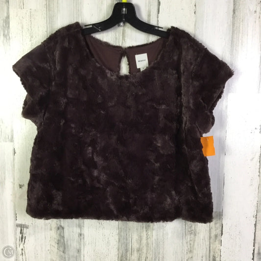 Top Short Sleeve By Maeve In Purple, Size: M