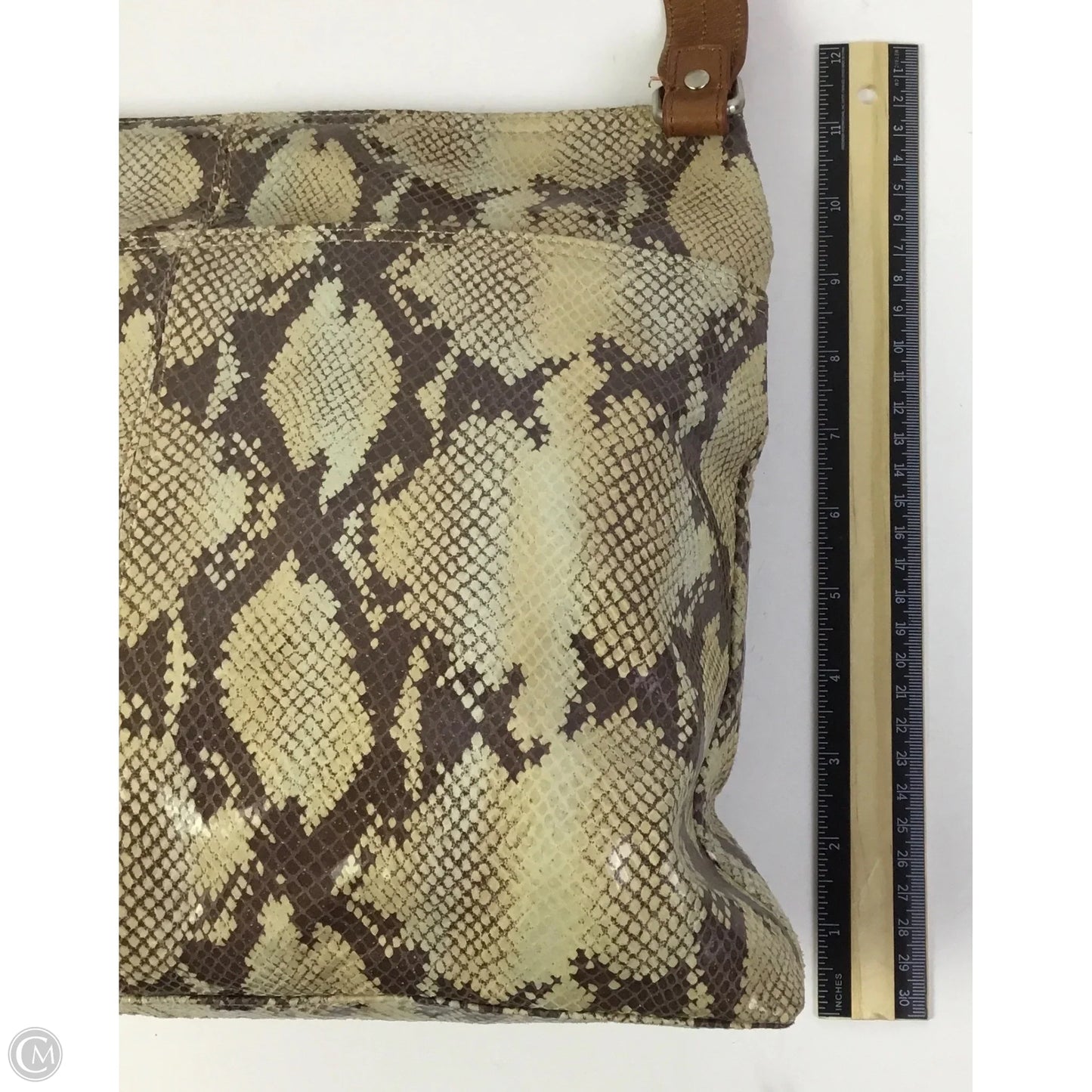 Handbag Leather By Hobo Intl, Size: Medium