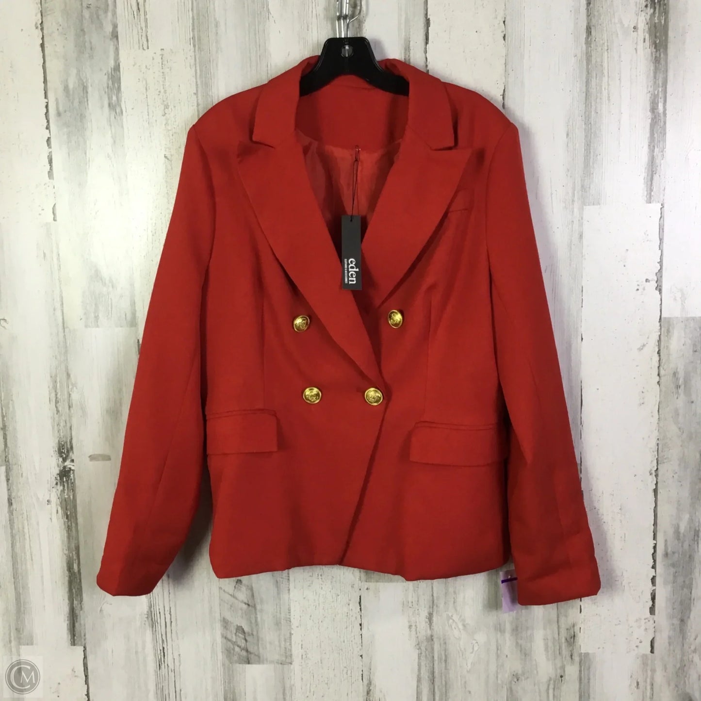 Blazer By Clothes Mentor In Red, Size: L