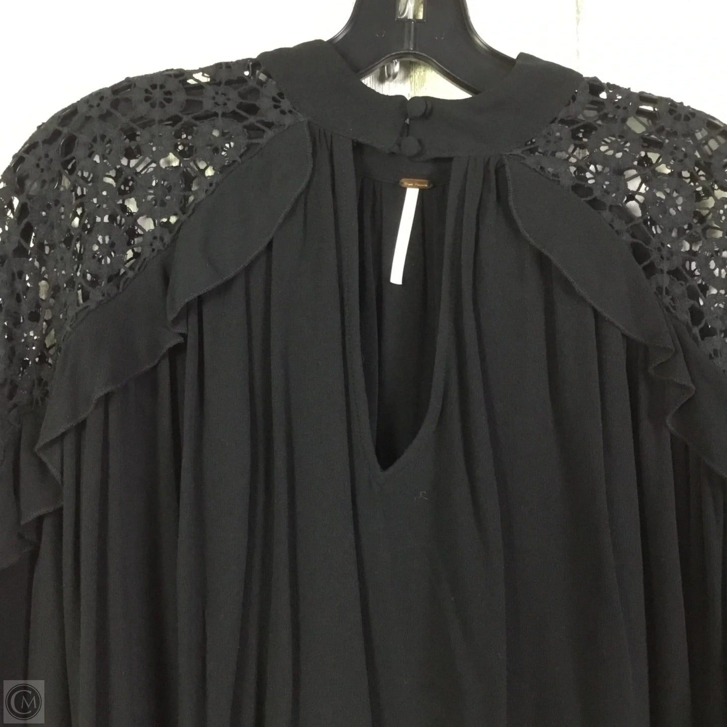 Top Long Sleeve By Free People In Black, Size: S