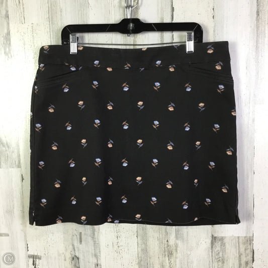 Skort By Croft And Barrow In Brown, Size: 16