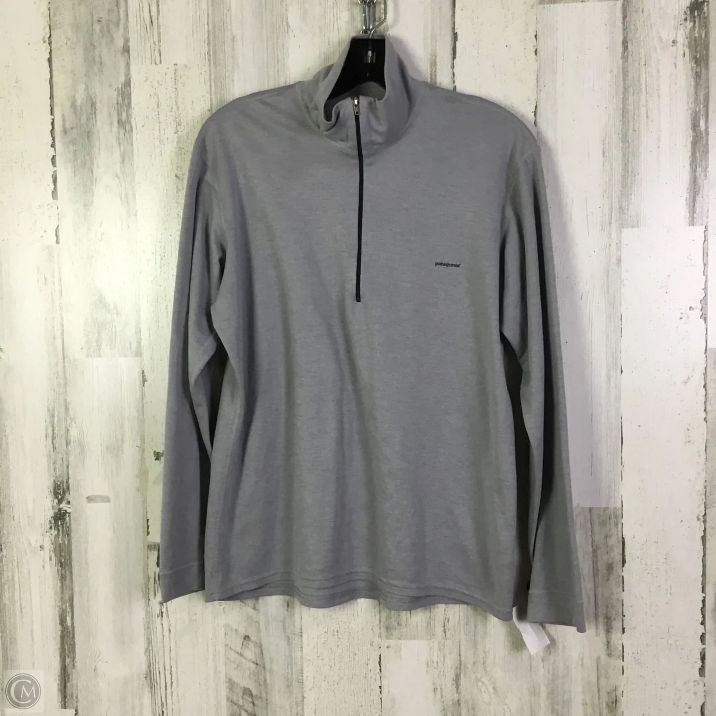 Athletic Jacket By Patagonia In Grey, Size: M