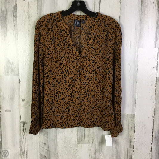 Top Long Sleeve By Gap In Orange, Size: S