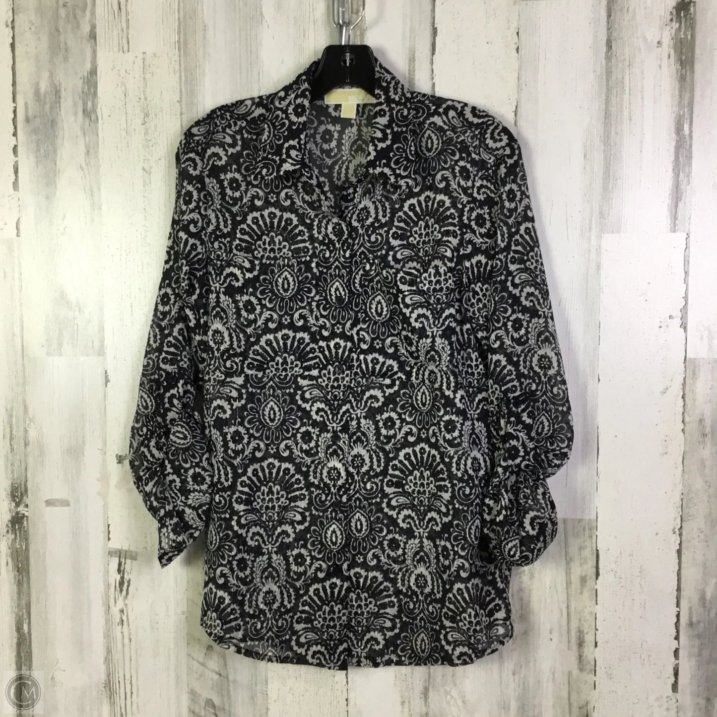 Top Long Sleeve By Michael By Michael Kors In Black, Size: S