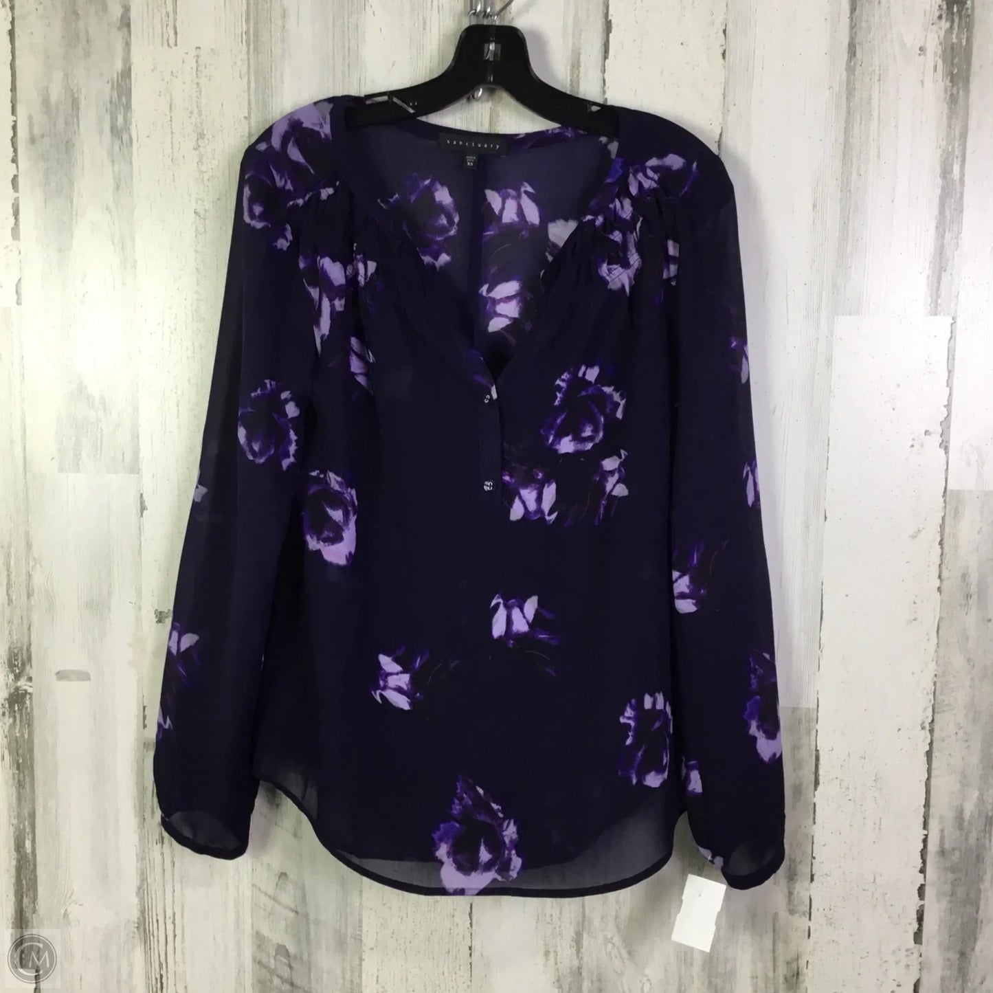 Top Long Sleeve By Sanctuary In Purple, Size: Xs