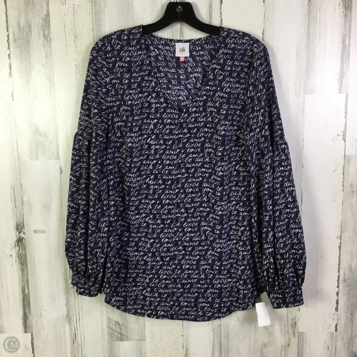 Top Long Sleeve By Cabi In Purple, Size: S