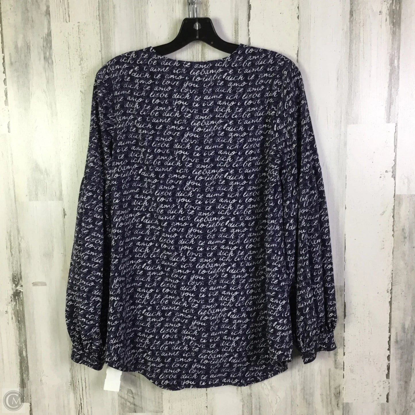 Top Long Sleeve By Cabi In Purple, Size: S